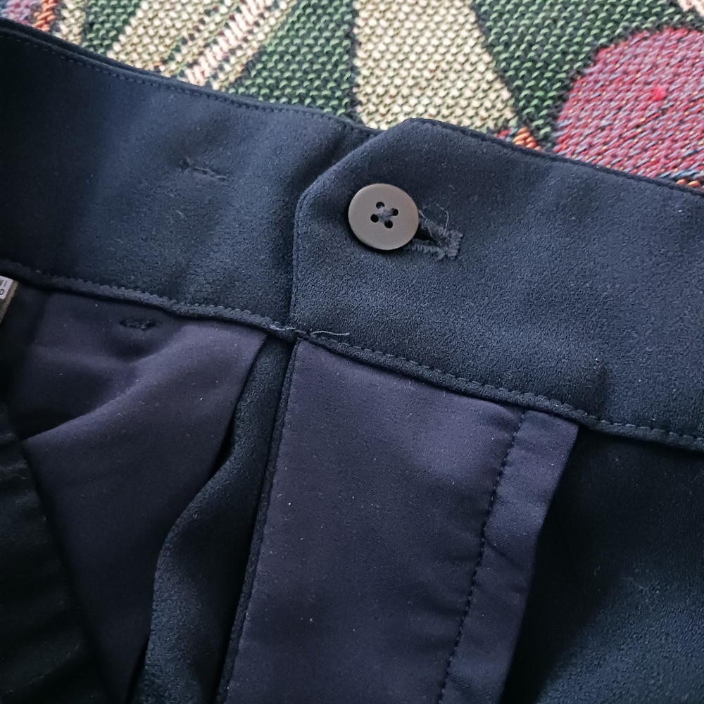 Uniqlo High Rise Ribbon Wide Leg Pants - Picture 6 of 7